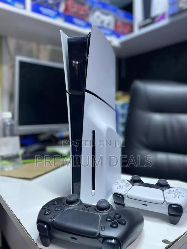 Resilient Ps5 Slim With Two Controllers.