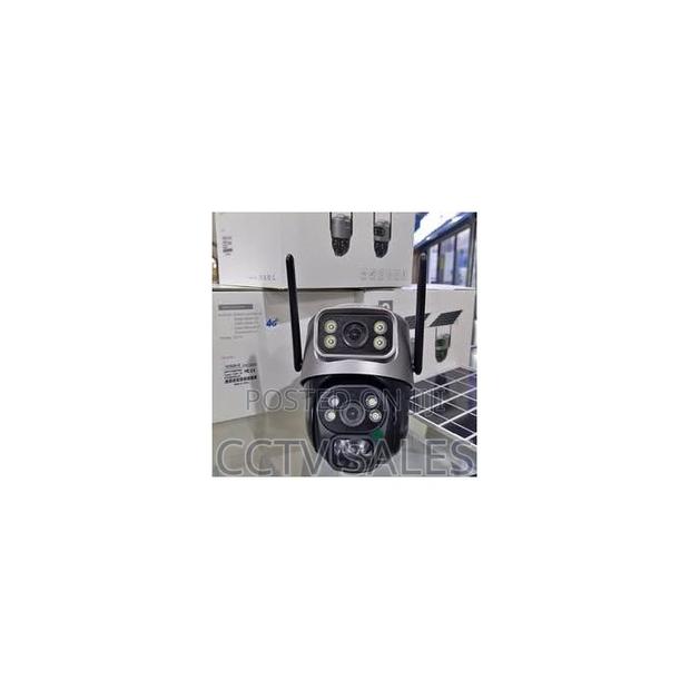 4g Dual Lens V380 Pro Solar Powered Camera With Night Vision - main view