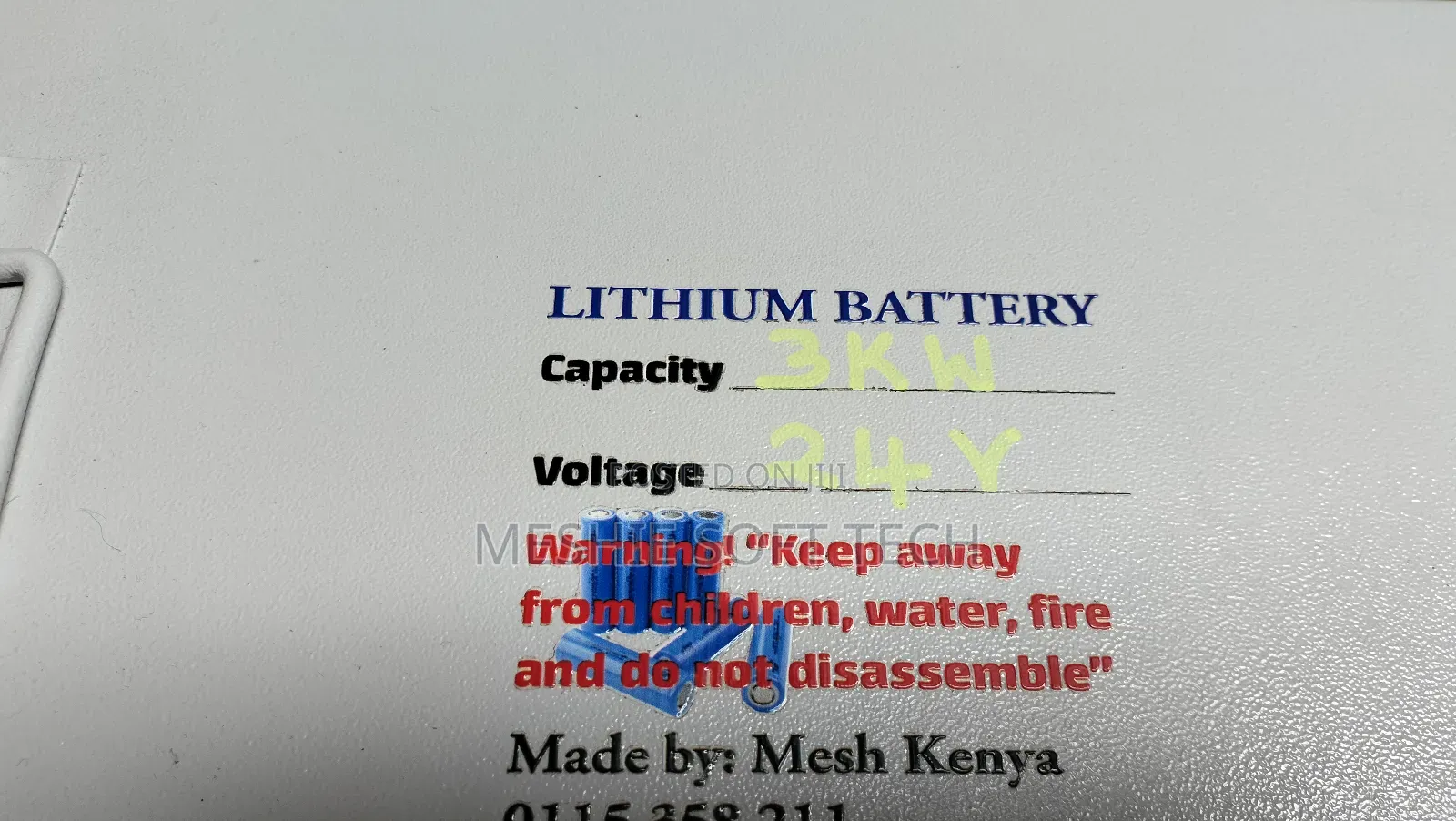 Lithium Battery 24v 3.45kw