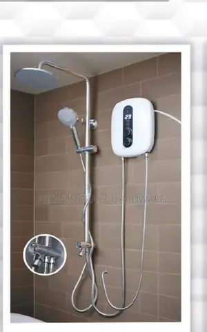 Nemsi Instant Heater and Shower Risers Set