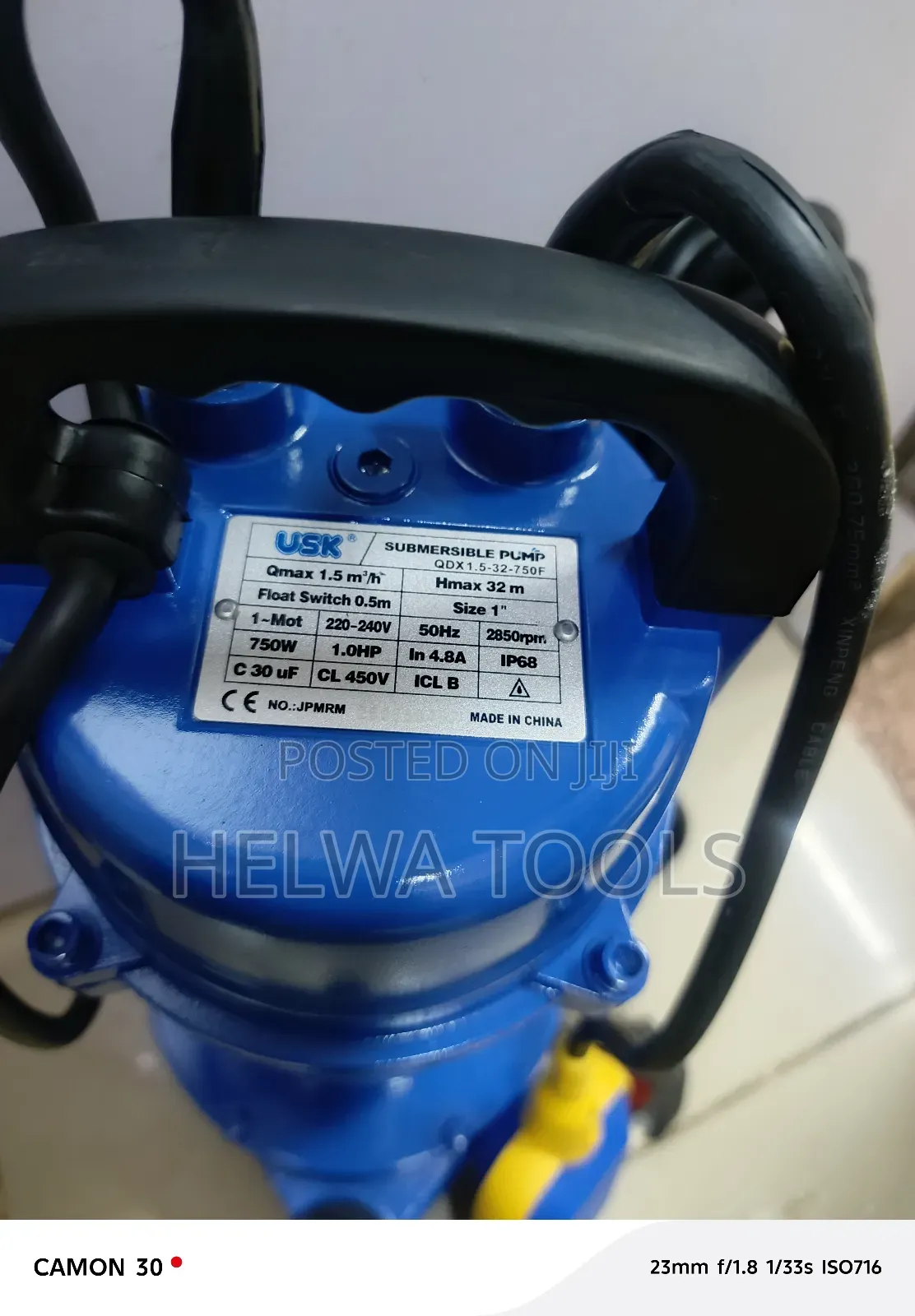 Shallow Well Submersible Pump 1 Hp, 32 M Head