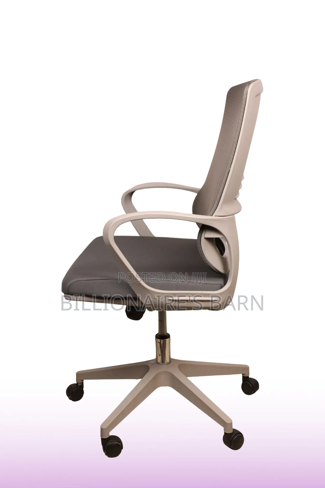 Office; Grey Ergonomic Mesh Office Seat.