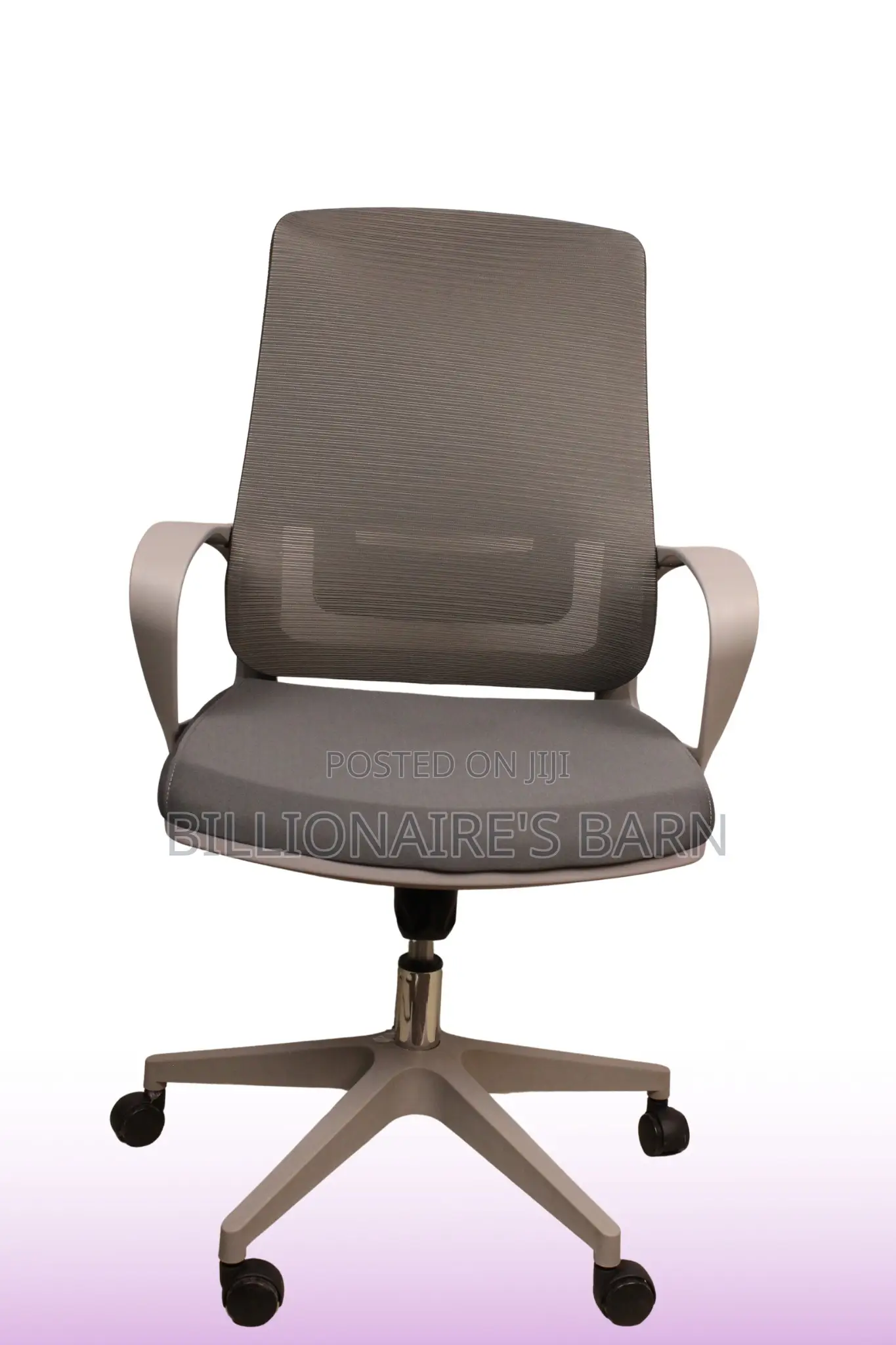 Office; Grey Ergonomic Mesh Office Seat.
