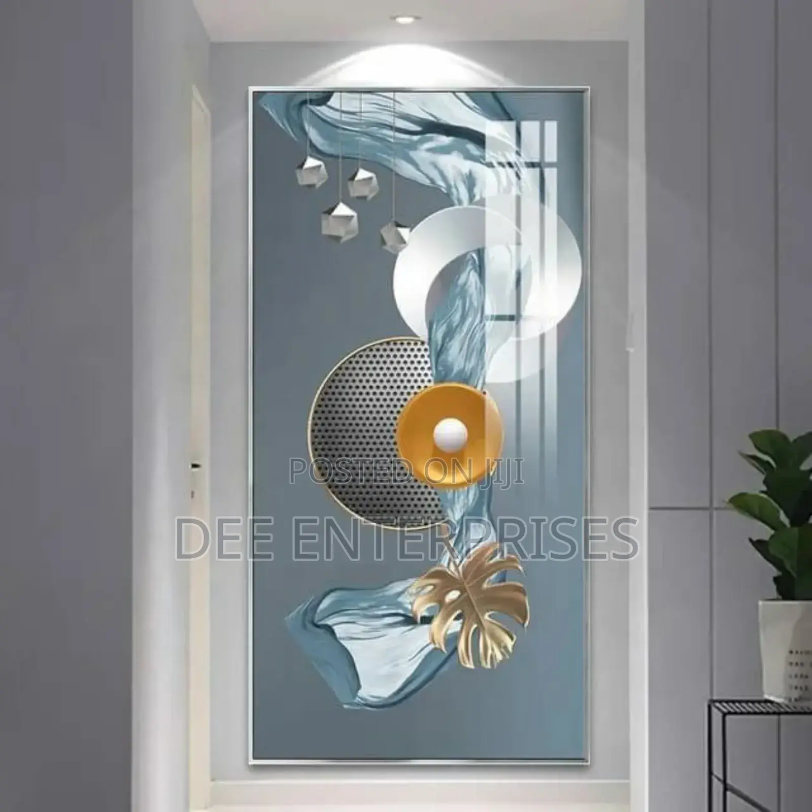 Crystal Porcelain Decorative Painting 
 Size 40x80cm