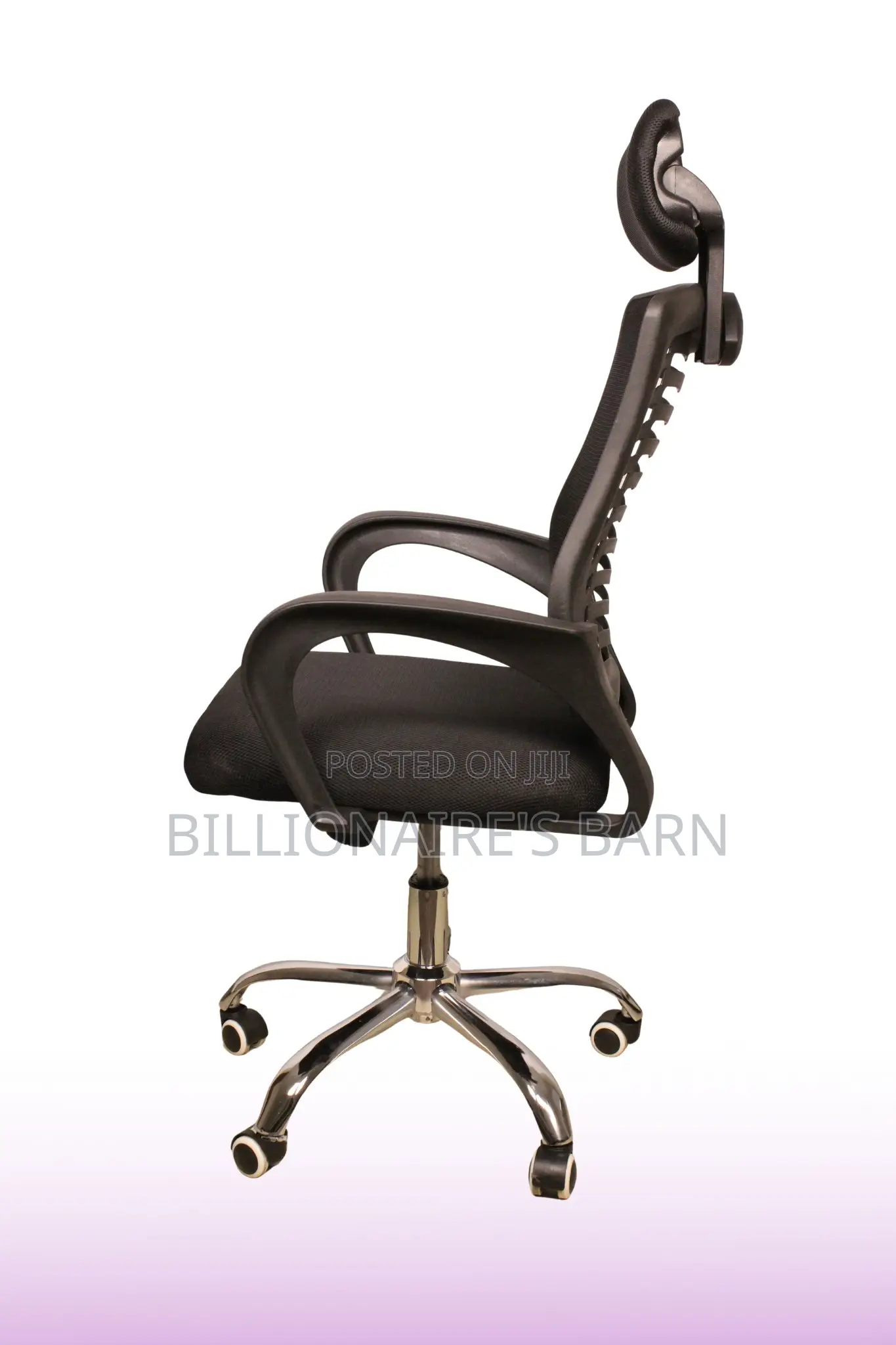 Office Chair; Secretarial Mesh With Headrest Office Chair.;