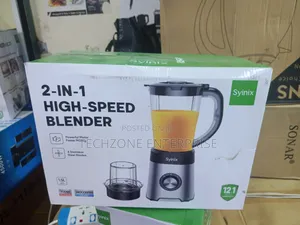 Syinix 2 in 1 Blender With Safety Lock Switch 1.5l 
