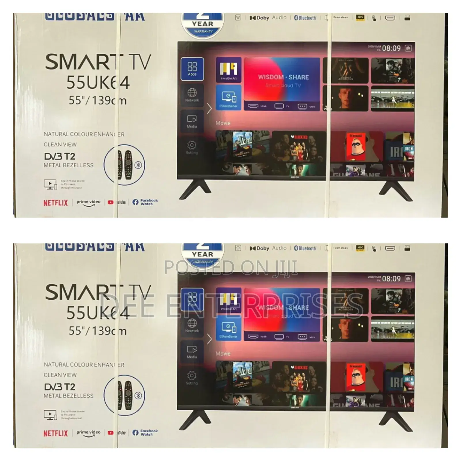 55 Inches Globalstar Smart Android Tv