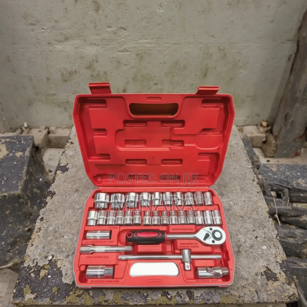 32 Pcs, 1/2" Drive Sockets Wrench Set, Auto Repair Tools