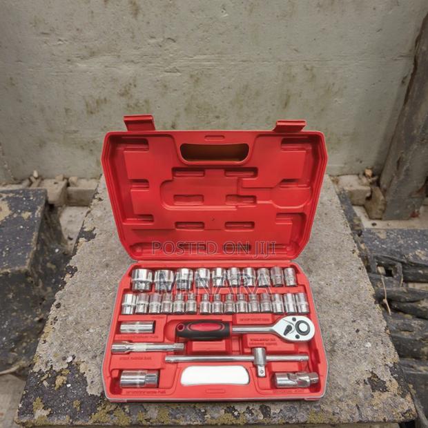 32 Pcs, 1/2" Drive Sockets Wrench Set, Auto Repair Tools - thumbnail 6