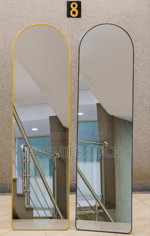 Arched Aluminum Alloy Full Length Dressing Mirror 36cm