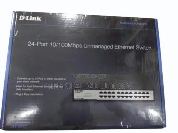 D-Link 24port Des-1024d Unmanaged Switch - thumbnail 3