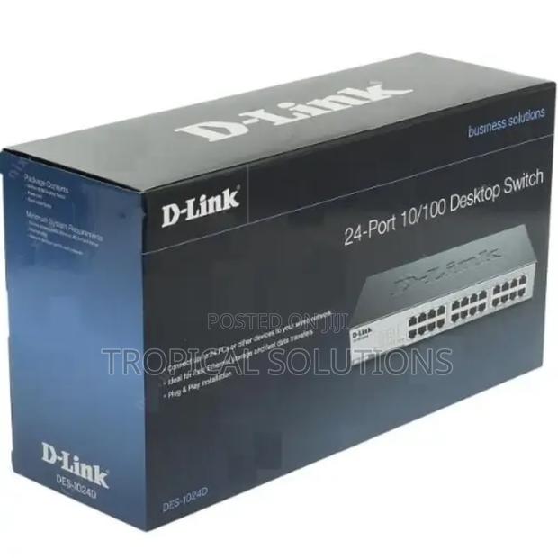 D-Link 24port Des-1024d Unmanaged Switch - thumbnail 4