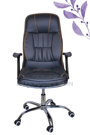 Office Chair; Swivel Leather Executive Head Staff Chair