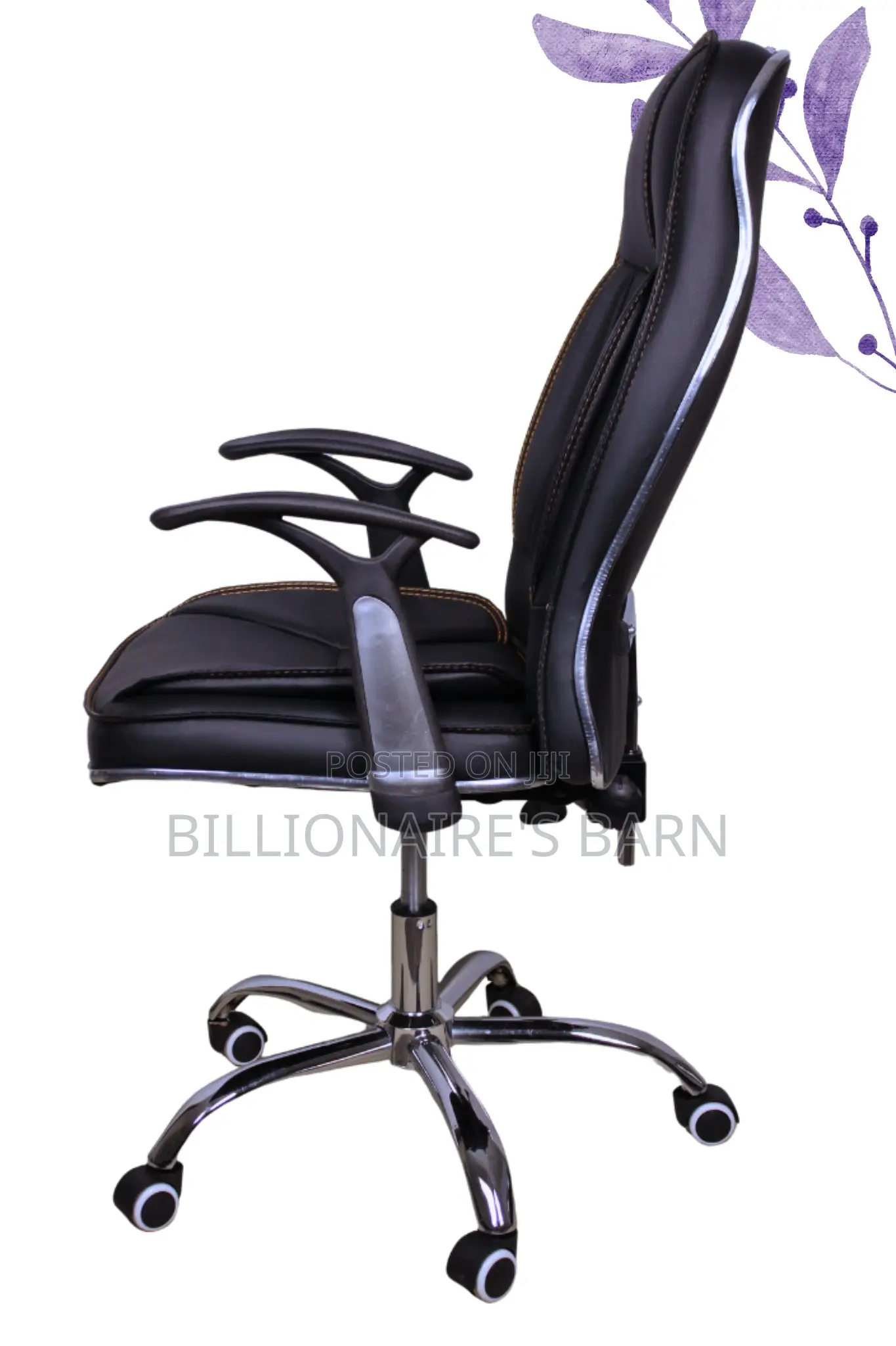 Office Chair; Swivel Leather Executive Head Staff Chair