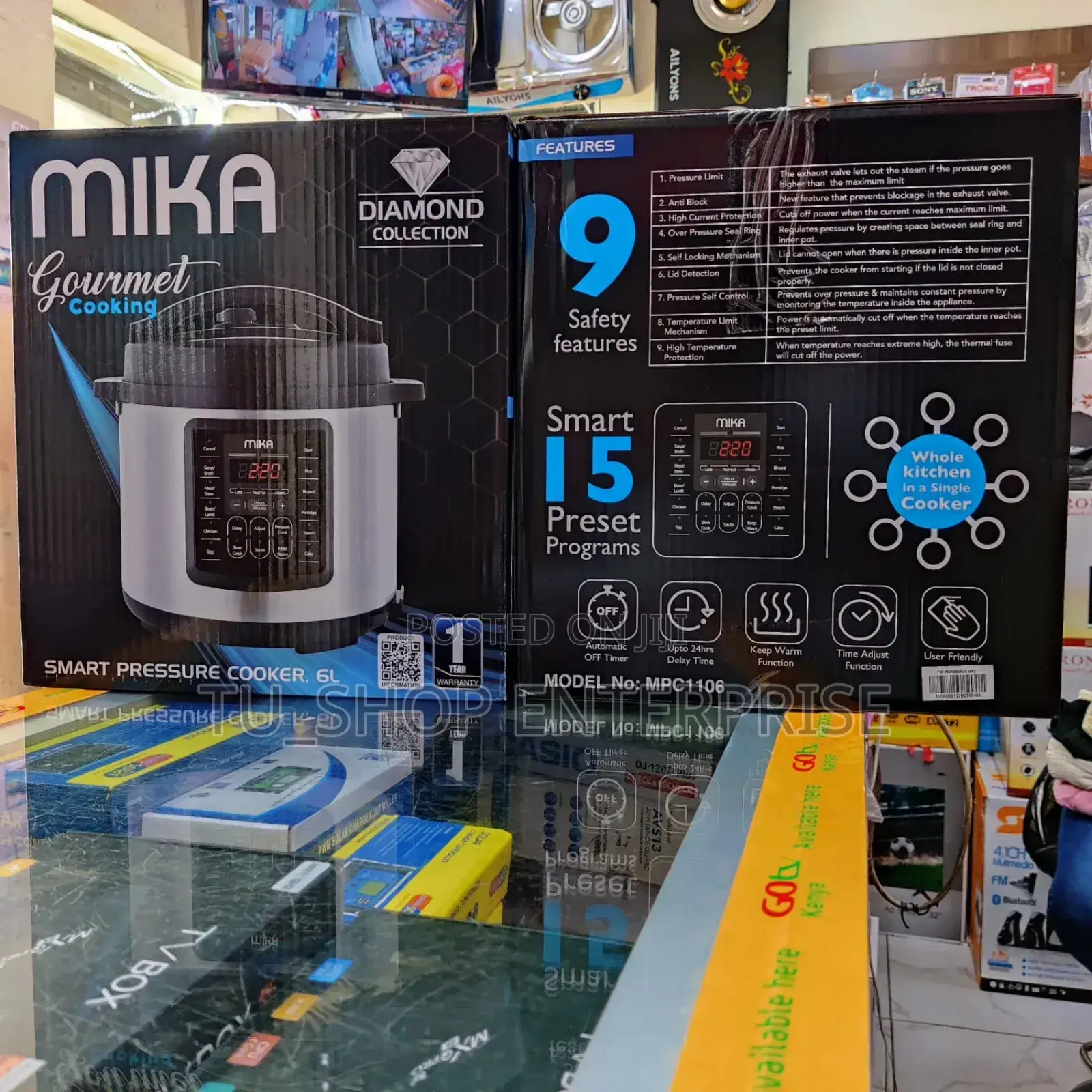 *Mika 6litres Electric Pressure Cooker
