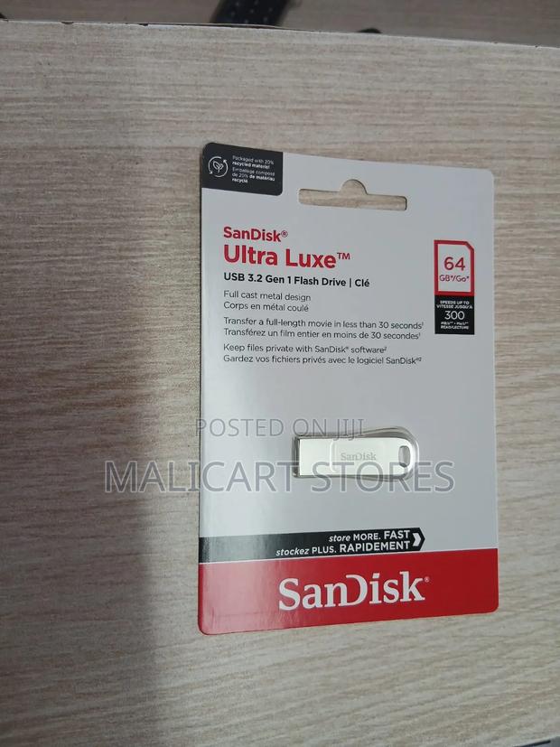 Sandisk Ultra Luxe Usb 3.2 Gen 1 Flash Drive 64gb