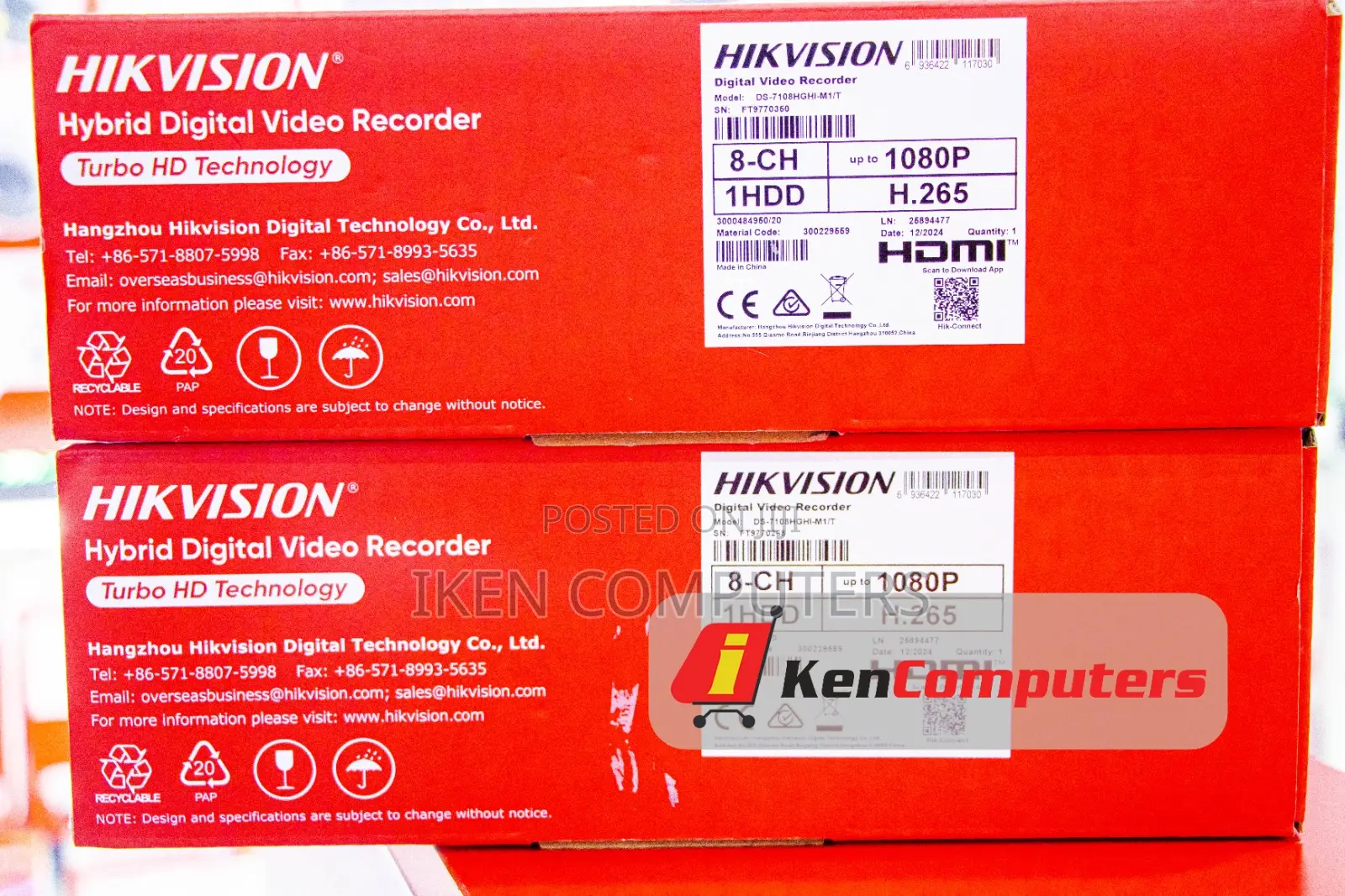 Hikvision 8 Channel Two Way Audio Plastic(Ds-7108hghi-M1/T)