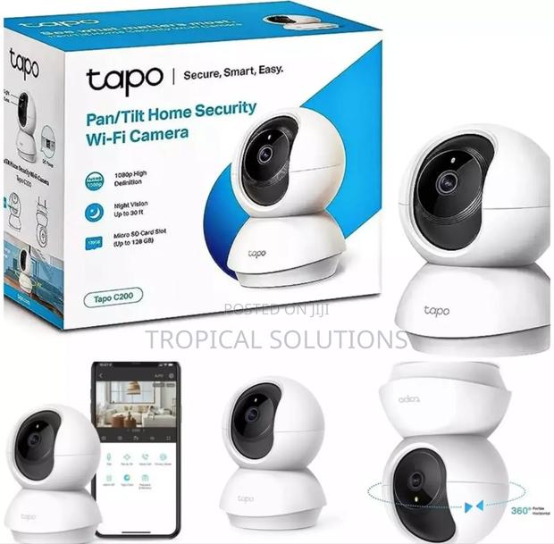 Tp Link Tilt Home Security Wifi Camera Tl-Tapo C200 - thumbnail 2