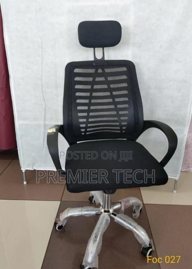 Assembled Secretarial Chair With Head Rest