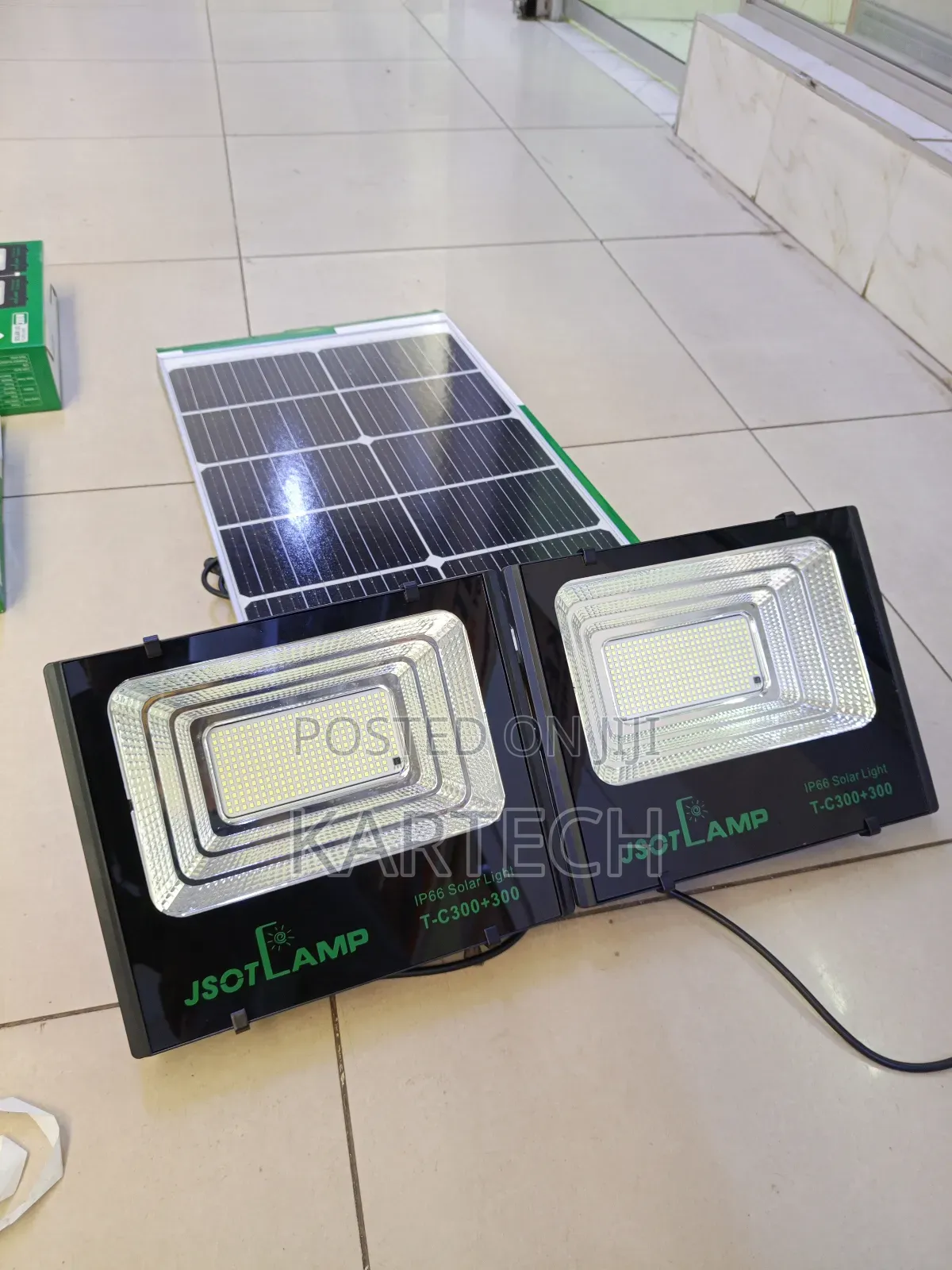 Jsot Lamp T-C300+300 Ip66 Solar Floodlight