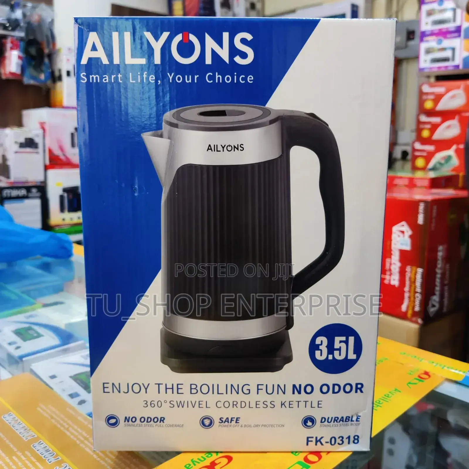 *Ailyons Plastic Kettle 3.5l Fk-0318