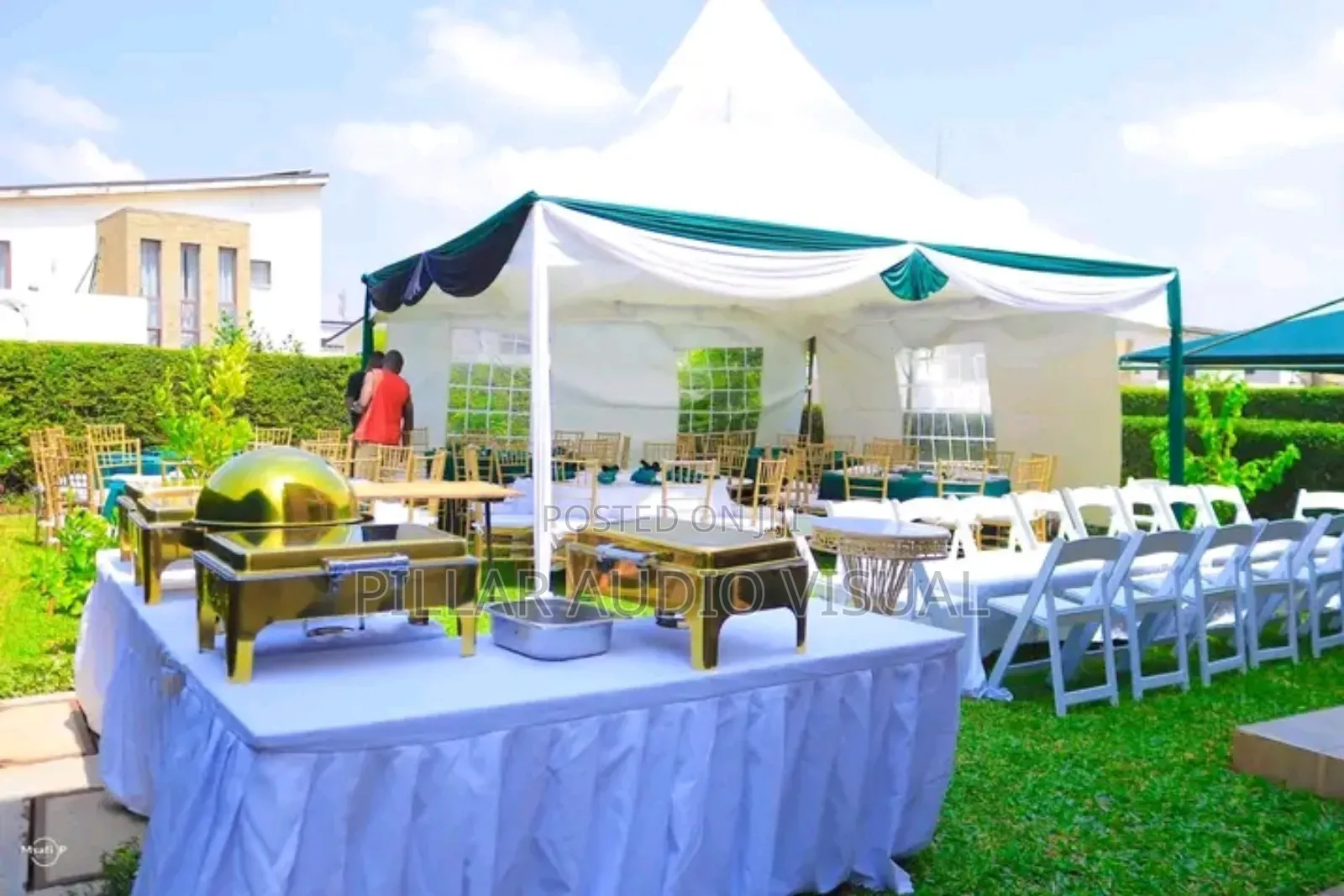 The Decorated Tents With Foldable Seats/Chairs for Hire