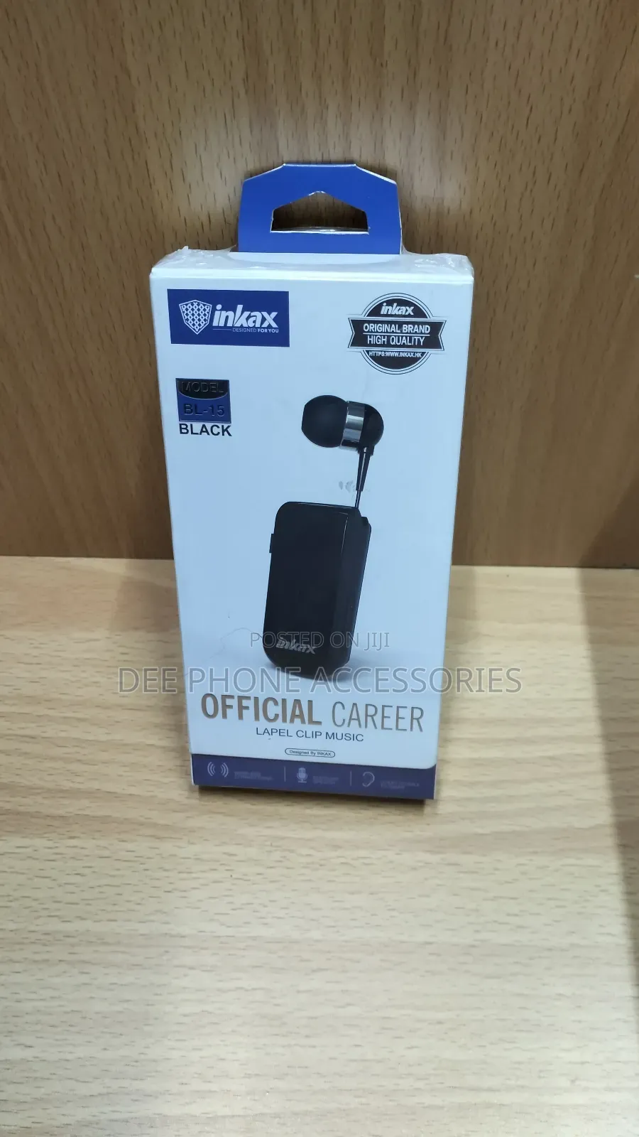 Inkax Lapel Clip Music Earphones