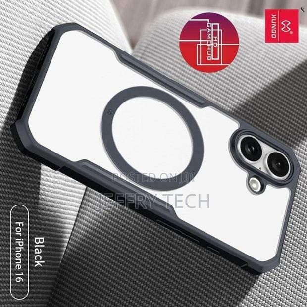 Kambam Xundd Clear Case for iPhone 16 – Magsafe-Compatible - thumbnail 2