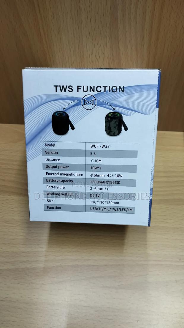 Wuf W33 Portable Bluetooth Speaker - thumbnail 3