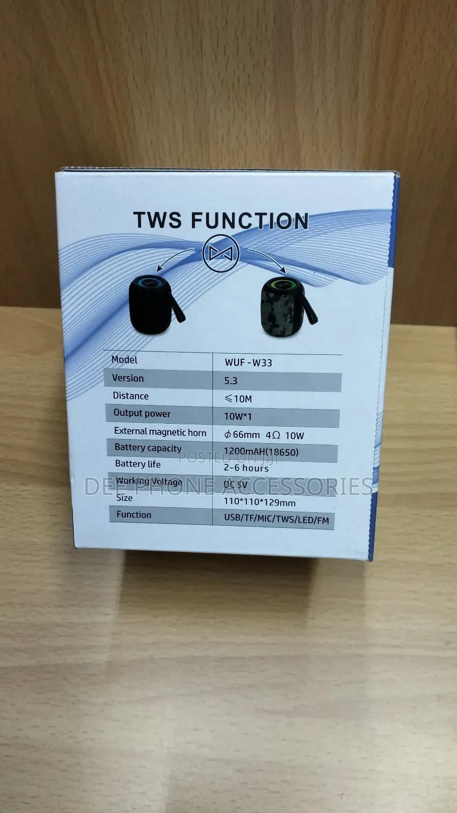 Wuf W33 Portable Bluetooth Speaker