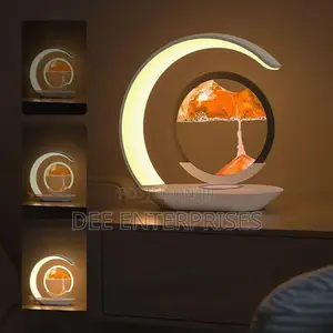 Night Light 3d Moving Sand Art Liquid Hourglasse
