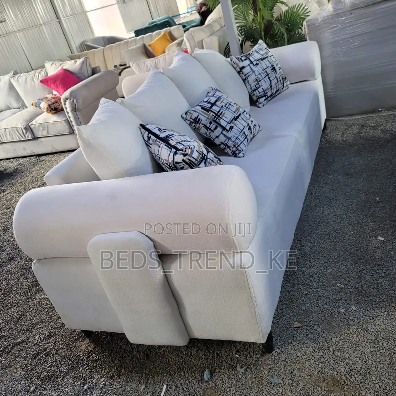 Pure Fabric 3 Seater Couch
