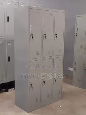 Office Cabinet ; 6-Locker Metallic Office Cabinet