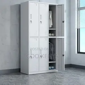 Office Cabinet ; 6-Locker Metallic Office Cabinet
