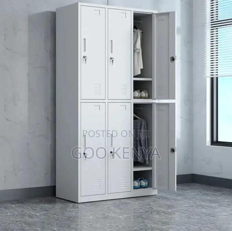 Office Cabinet ; 6-Locker Metallic Office Cabinet