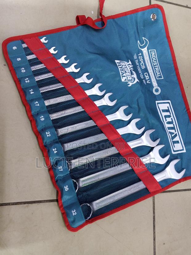 Industrial Combination Spanner Set 12pc - thumbnail 2