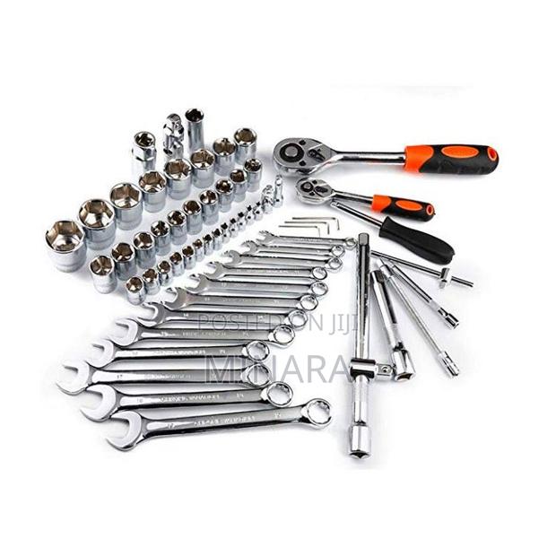 61 Pcs, Socket Wrench Set, Auto Repair Tool Kit - thumbnail 3