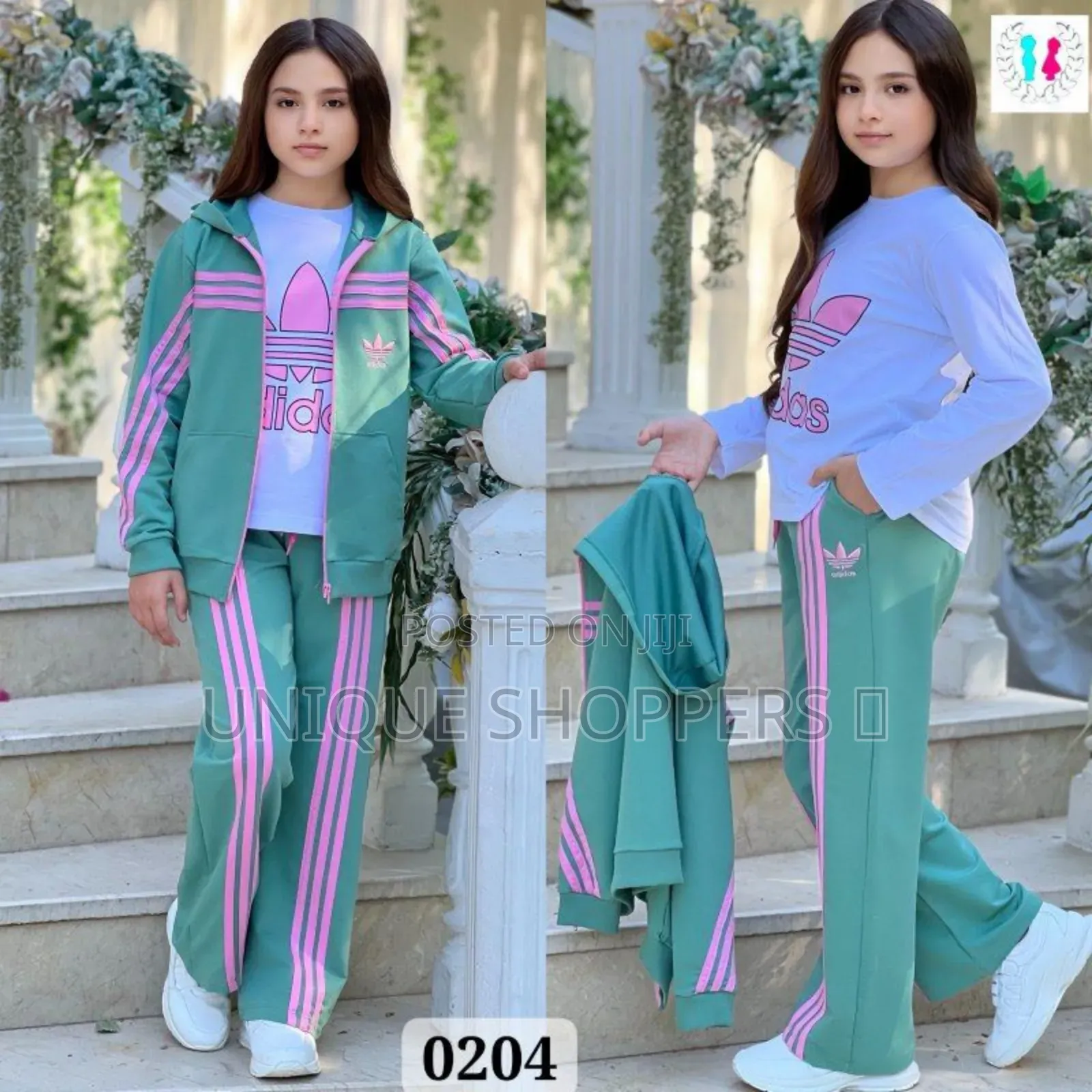 3piece Girls Adidas Set Code: Mu 152*