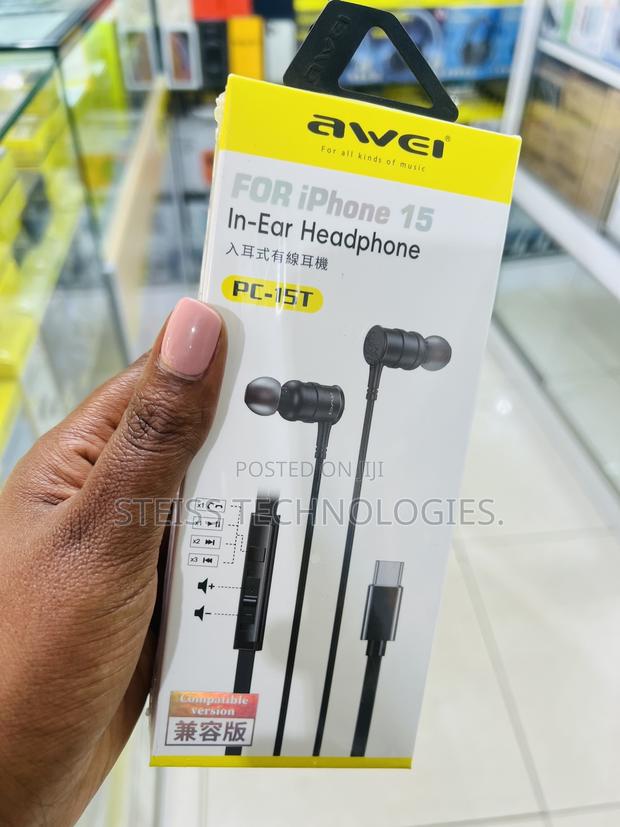 Awei iPhone 15 Type C Earphones. - thumbnail 3