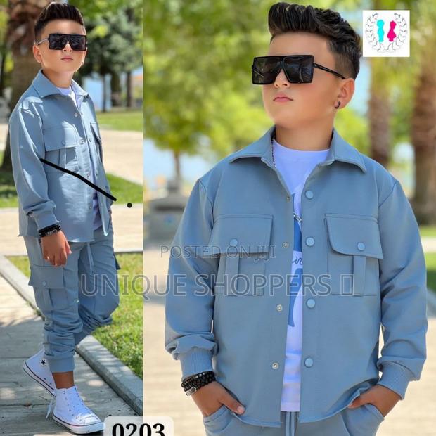3piece Boys Blue Cargo Set - main view