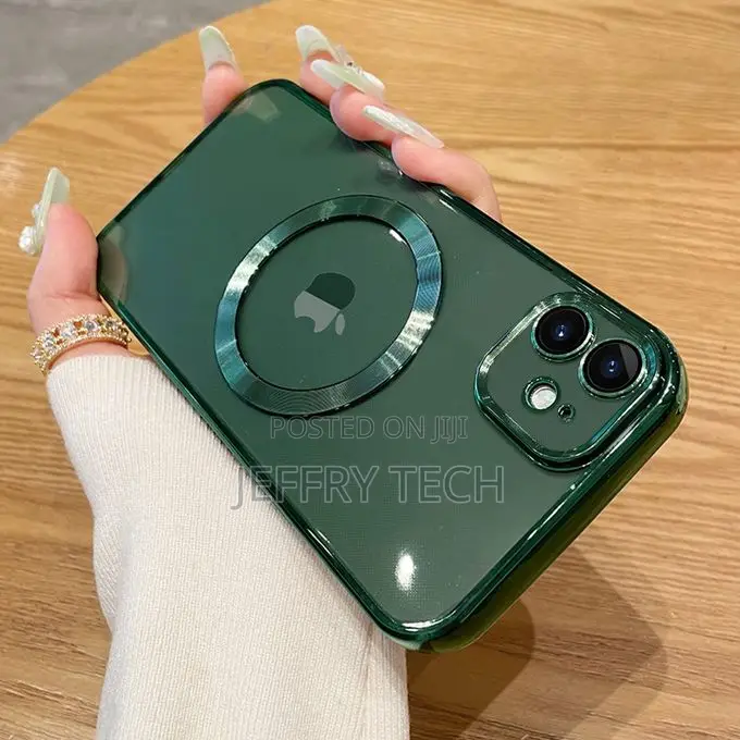 Jumbiko Luxury Clear Magsafe Plated Case for iPhone 11