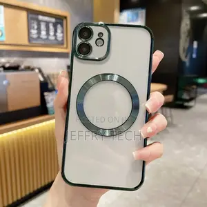 Jumbiko Luxury Clear Magsafe Plated Case for iPhone 11