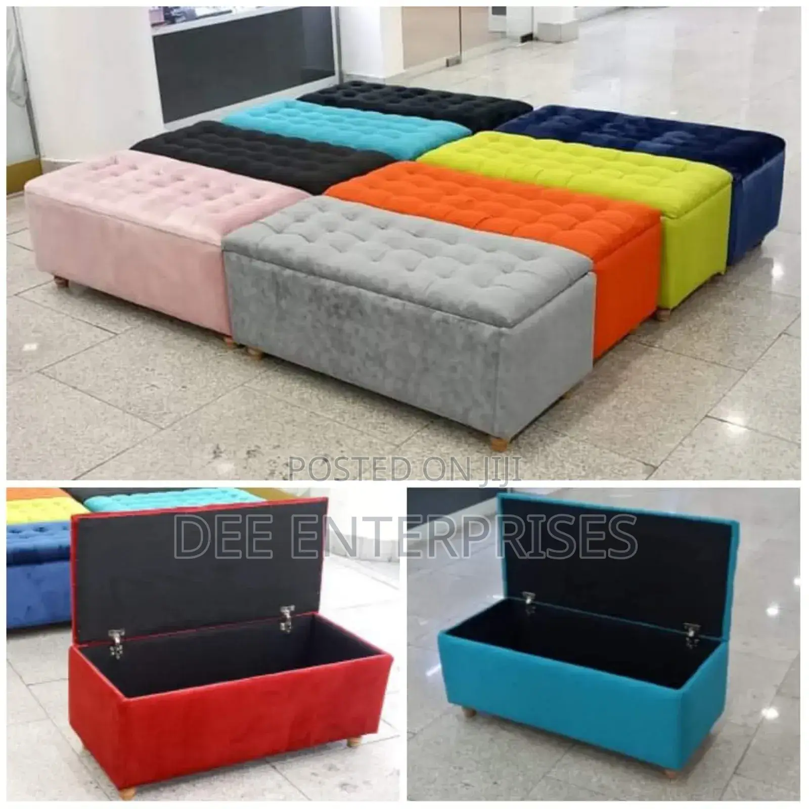 Storage Ottoman Dimensions: 105cm by 45cm by 45cm
