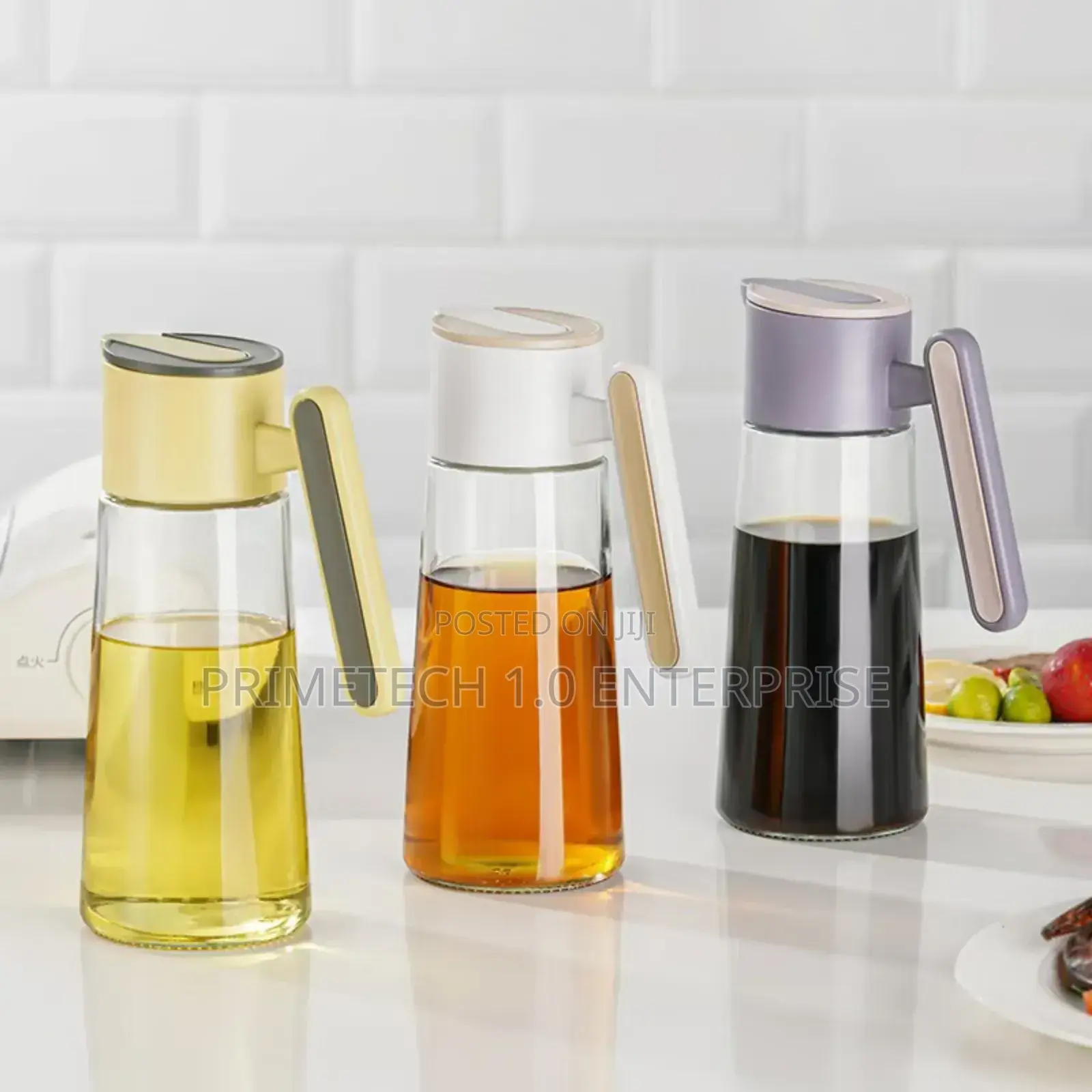 Flip Design Glasss Oil Dispenser 620ml