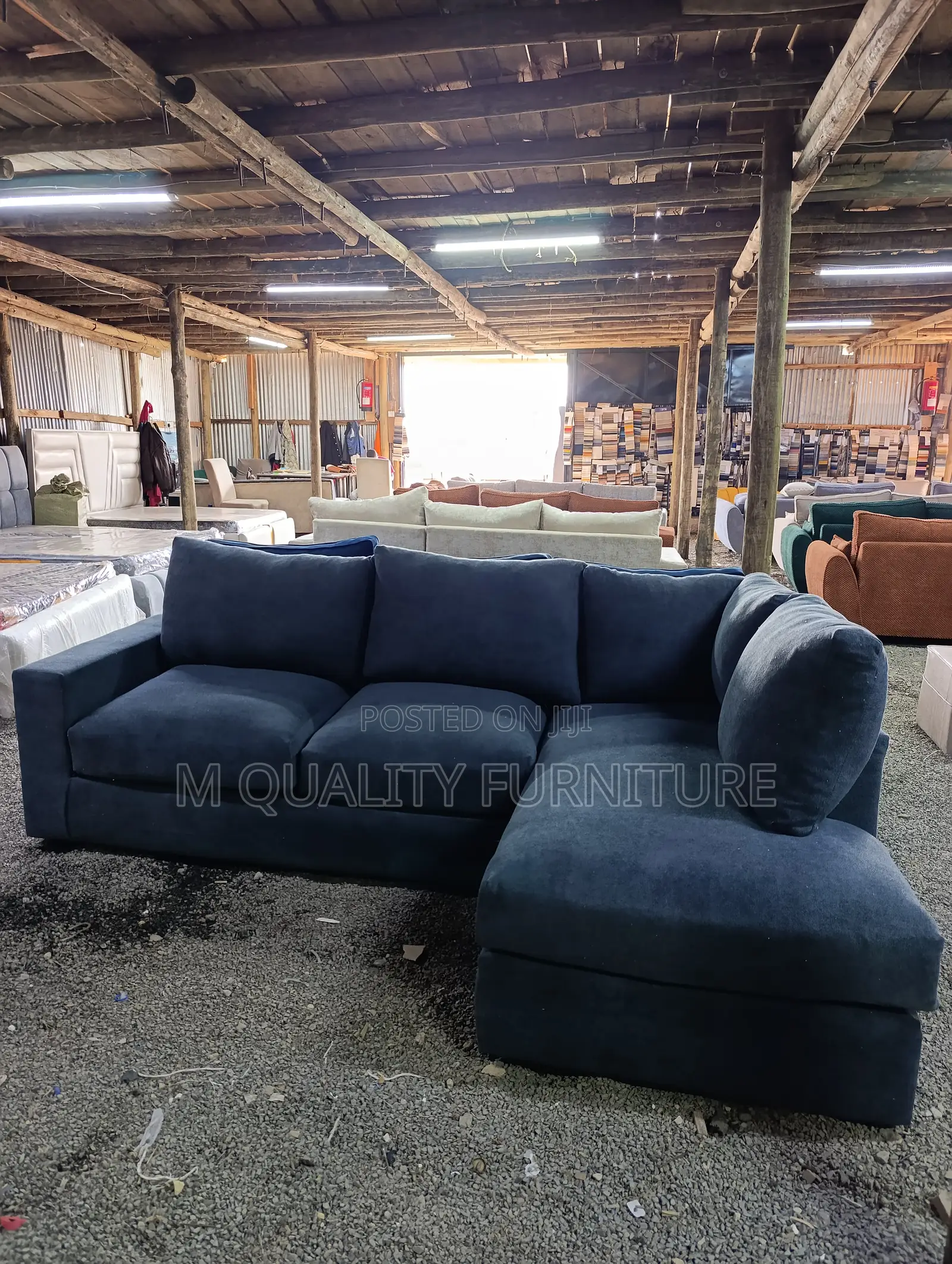 L Shaped Sofa With Plush Comfort