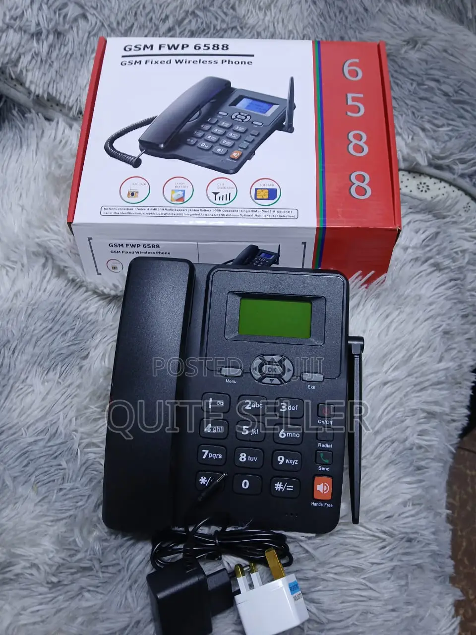 Landlines GSM Fixed Wireless Phone Dual Sim Fm Support