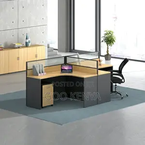 Office Desk ; 2-Way Curved Office Workstation
