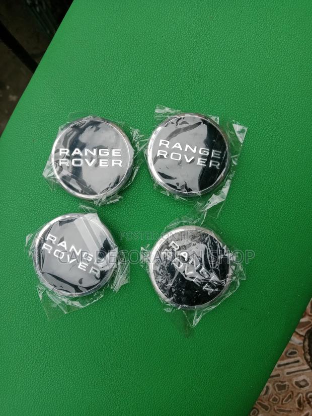 Black Range Rover Wheel Centre Caps 4pcsc