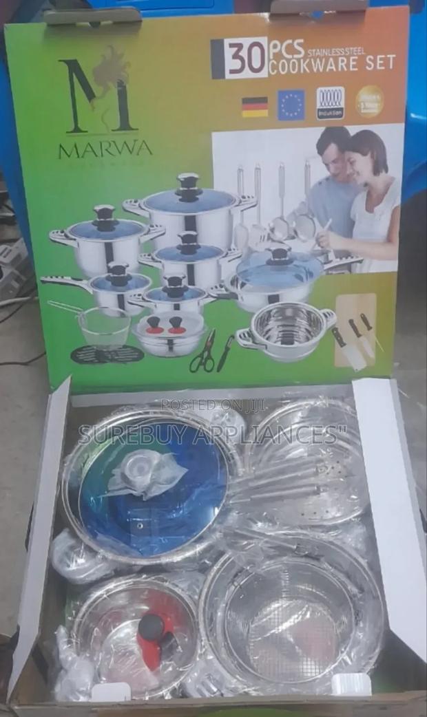 Marwa Heavy Duty Stainless Steel With Non-Stick Sufuria - main view