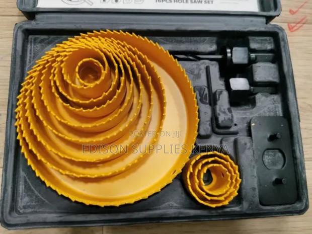 Tolsen Hole Saw Set 16pcs Drill Plywood Drywall Wood Plastic - thumbnail 6